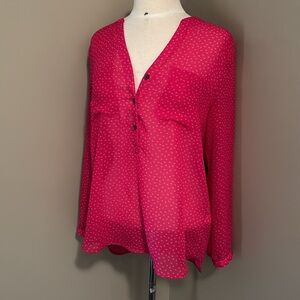Gap Blouse Button-up Roll Cuff Size Medium